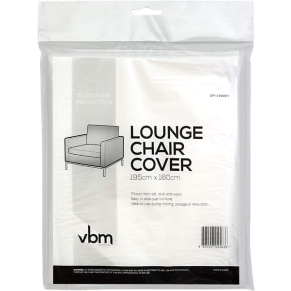 Lounge chair dust cover for moving, featuring robust fabric for maximum protection against wear and tear.