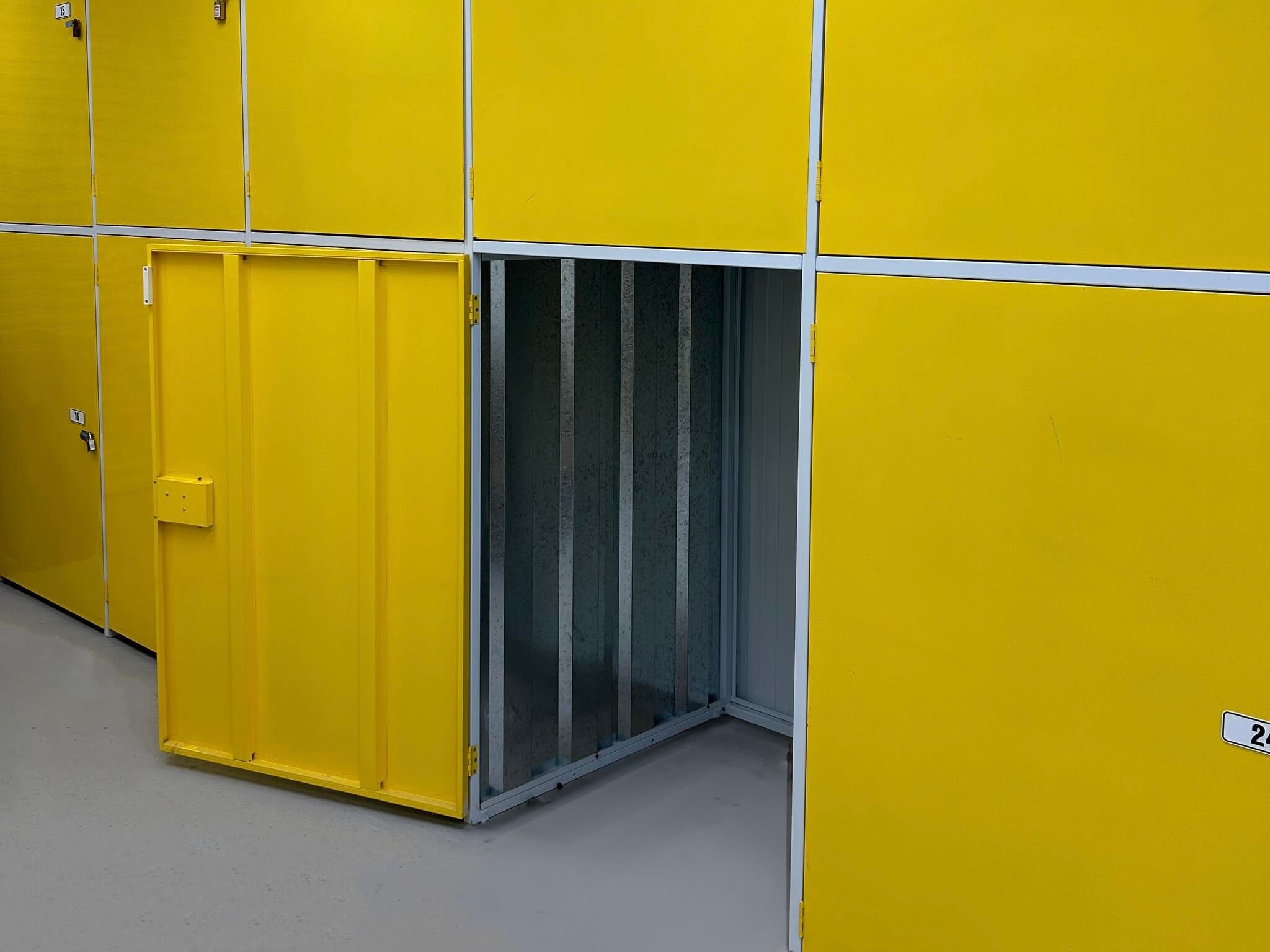 High-quality locker storage in Wellington captured in a photo, highlighting secure personal storage solutions.
