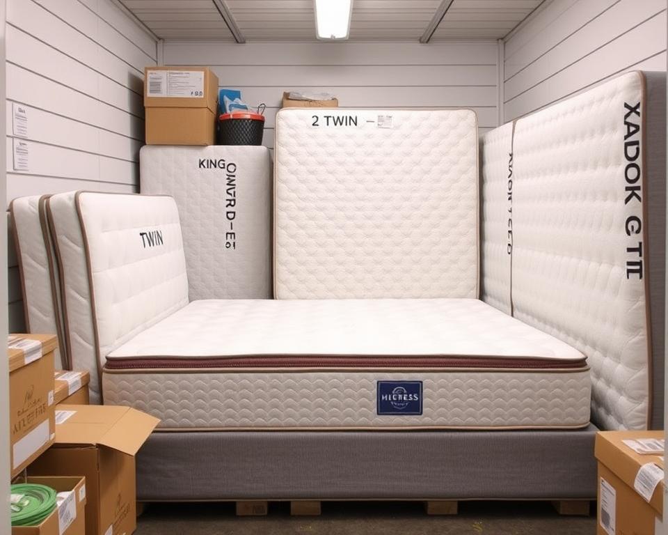 mattress storage unit size