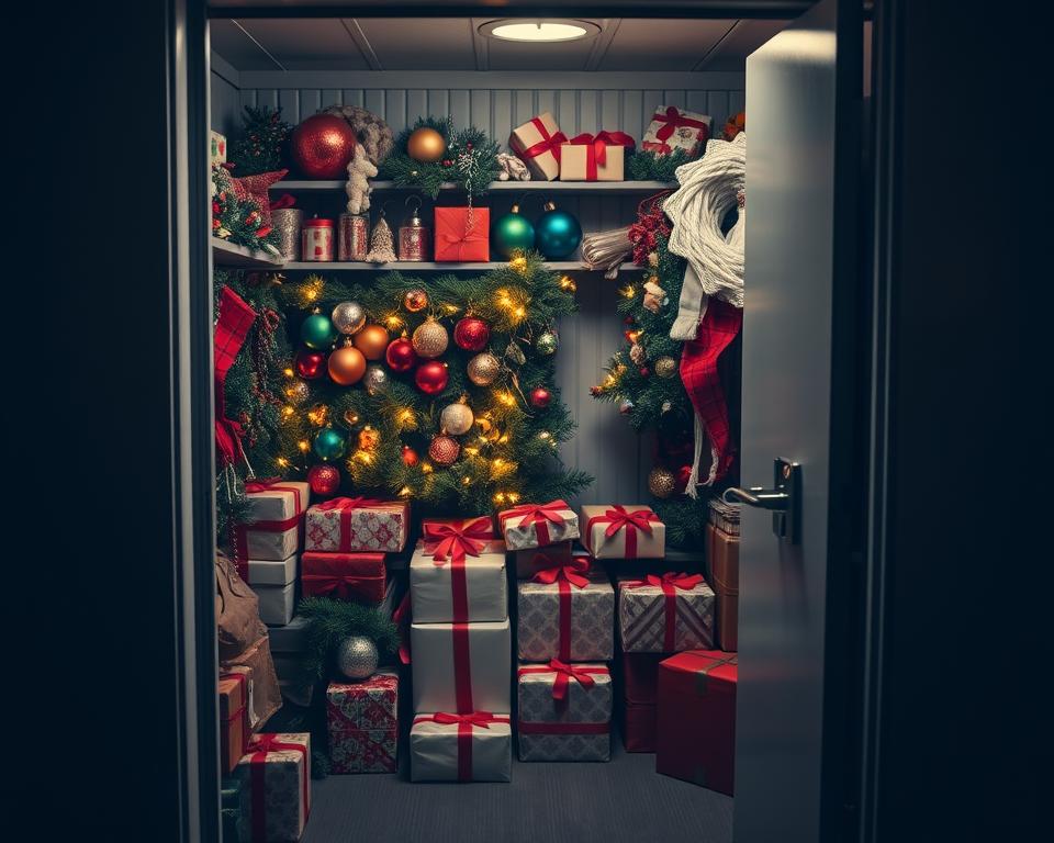 secure storage for christmas decorations