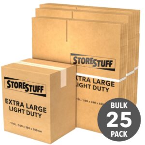 XL Light Duty Moving Box Carton (25 Pack)